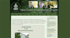 Desktop Screenshot of newdublinpres.org