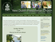 Tablet Screenshot of newdublinpres.org